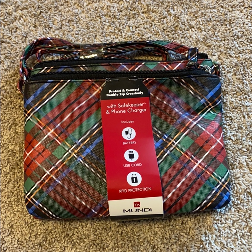 Checkered Mundi crossbody